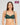 Model wears Sofia Underwire Bra in RAIN FOREST. On body front view