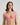 Model wears Josephine Underwire Bra in SACHET PINK. On body front view