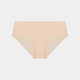 No Show Bikini in LATTE. Flat lay front view