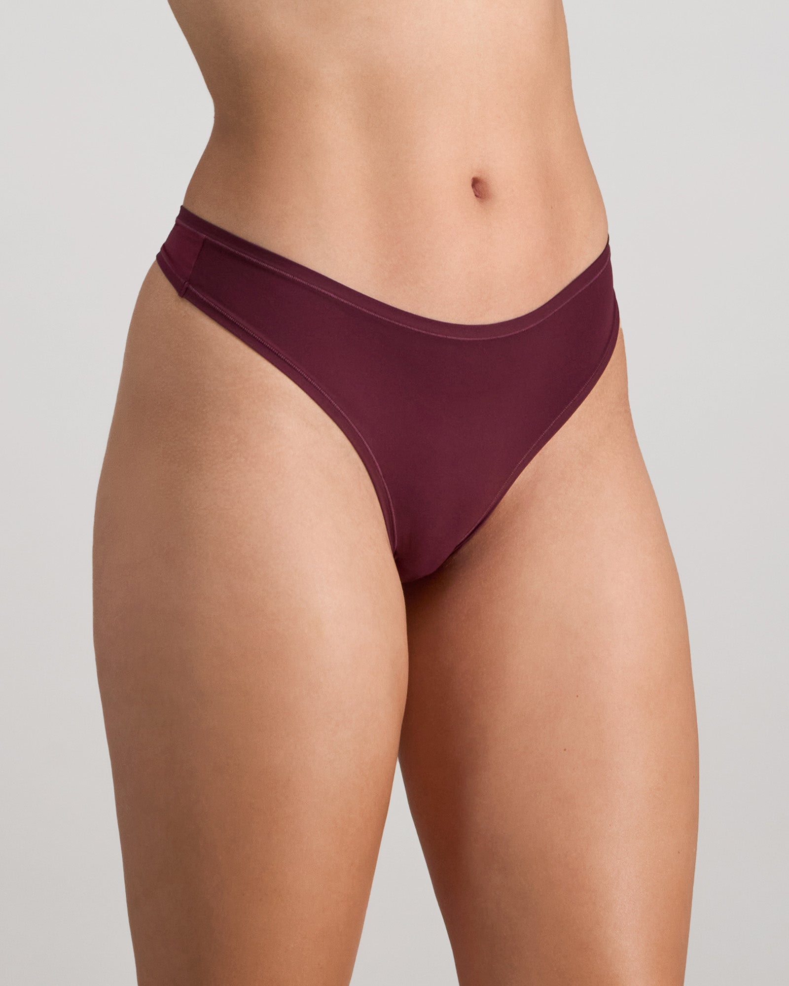 Model wears Extra-Ordinary Thong in FIG. On body side view