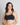 Model wears Balance Wire Free Bra in BLACK. On body front view