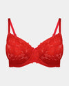 Alison Underwire Bra in SALSA. Flat lay front view
