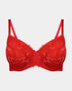 Alison Underwire Bra in SALSA. Flat lay front view