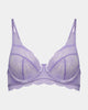 Shelly Underwire Bra in LAVENDER. Flat lay front view