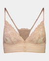 Captivate Me Bralette in NUDE INTIME. Flat lay front view