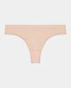 Seamless Thong in LATTE. Flat lay front view