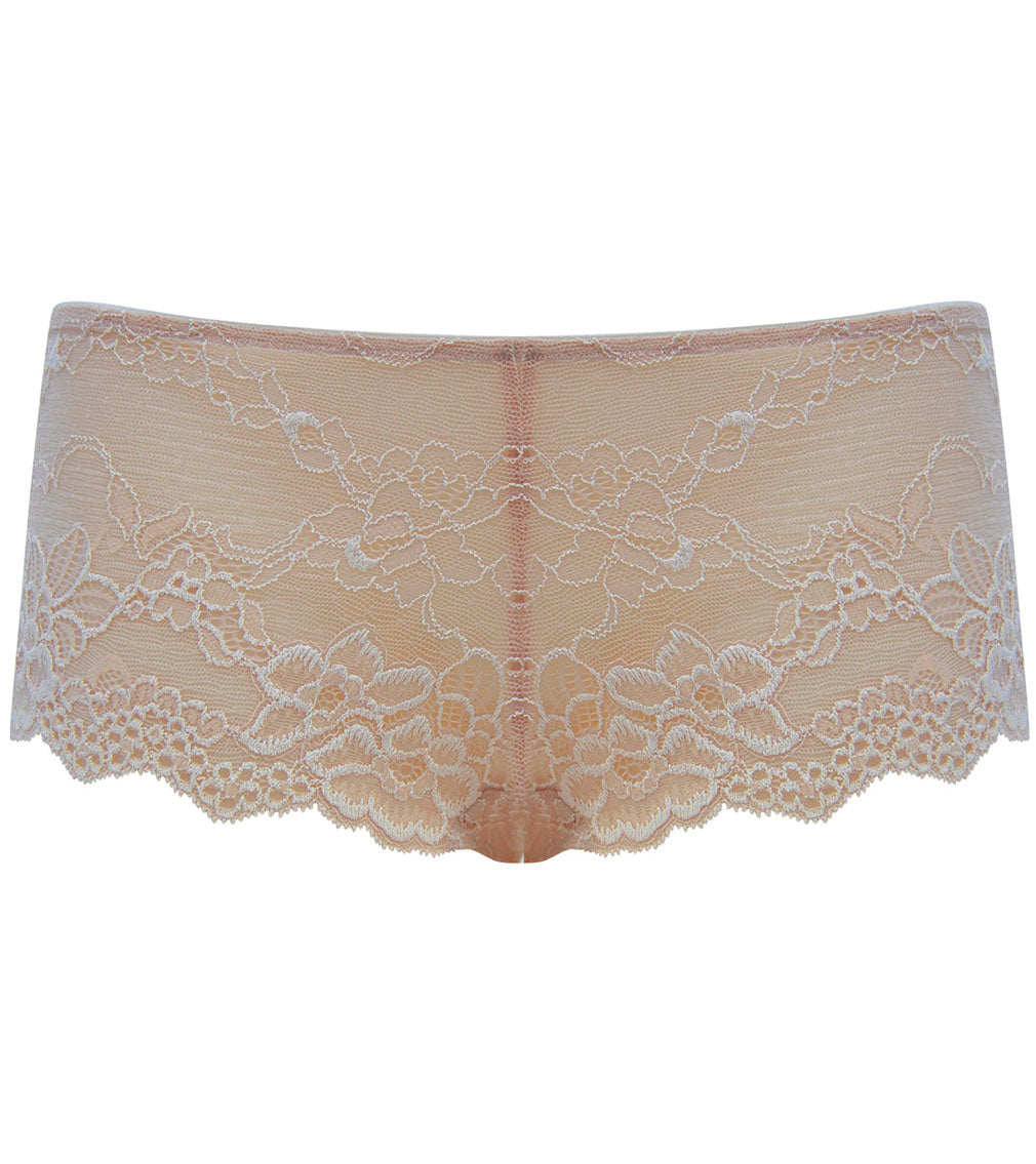 My Fit Lace Brazilian in FRAPPE. Flat lay front view