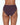 Model wears Body Cotton High Cut Brief in PLUM PERFECT. On body back view