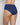 Model wears Seamless Soft Full Brief in Medieval Blue. On body back view