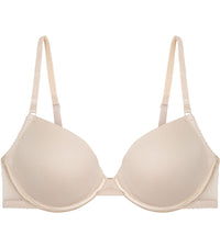 Body Basics Contour Bra in AMERICAN NUDE. Flat lay front view