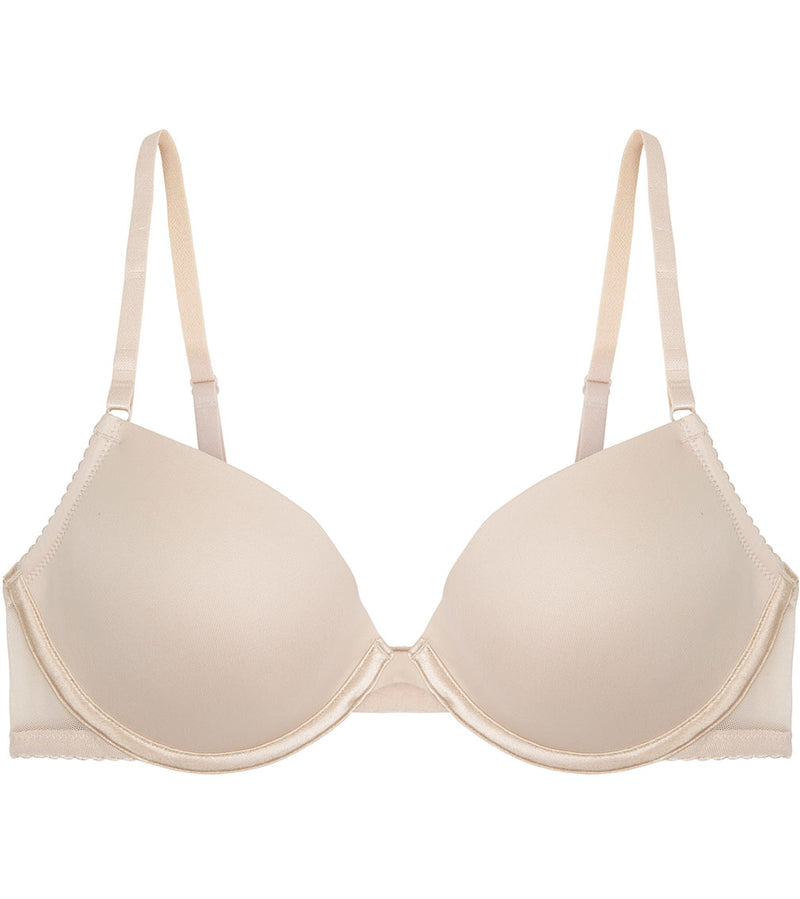 Body Basics Contour Bra in AMERICAN NUDE. Flat lay front view
