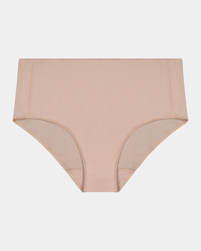 Au Naturel Full Brief in LATTE. Flat lay front view