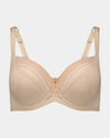 Faithful Underwire Bra in LATTE. Flat lay front view