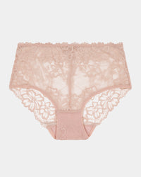 All Lacey Full Brief in LATTE. Flat lay front view