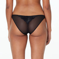 Model wears Sienna Siesta Bikini in BLACK. On body back view