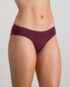 Model wears Seamless Soft Bikini in FIG. On body side view
