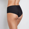 Model wears No Show Full Brief in BLACK. On body back view