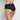 Model wears No Show Full Brief in BLACK. On body back view