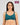 Model wears Comfit Collection Wire Free Bra in RAIN FOREST. On body front view