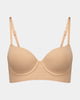 Play Contour Long Line Bra in TUSCANY. Flat lay front view