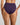 Model wears Body Cotton High Cut Brief in PURPLE VELVET. On body back view