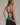 Margot Estelle Bodysuit in MEDITERRANEA. Flat lay back view