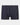 Cotton Stretch Mens Trunk in NAVY/WHITE. Flat lay front view