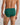 Model wears Bamboo Mens Brief in RAIN FOREST. On body back view
