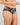 Model wears Wild Violet Full Brief in DARK FOLKLORE PRINT. On body side view