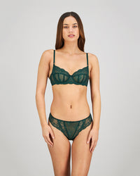Sofia Underwire Bra in RAIN FOREST. Feature shot