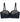 Castaspell Contour Long Line Bra in BLACK. Flat lay front view