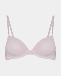 Stripe Elastic & Papertouch Push Up Bra in FESTIVAL BLOOM. Flat lay front view