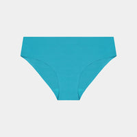 Perfectly Shapely Bikini in SCUBA BLUE. Flat lay front view
