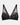 Rachel Underwire Bra in BLACK. Flat lay front view
