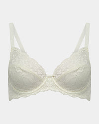 Baroque Underwire Bra in SUGAR. Flat lay front view