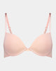 Body Basics Contour Bra in SILVER PINK. Flat lay front view