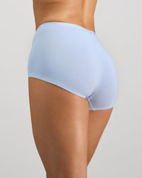 Body Cotton Full Brief in SKYWAY. Flat lay back view