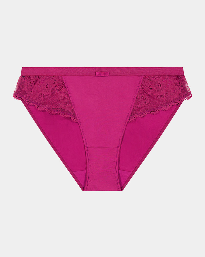 Legacy Bikini in BEAUJOLAIS. Flat lay front view