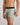 Model wears Everyday Essential Mens Trunk in ICEBERG GREEN. On body side view