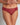 Model wears Fae Brazilian in BIKING RED. On body front view