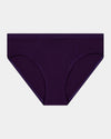 Body Cotton Bikini in PURPLE VELVET. Flat lay front view