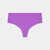 No Show Thong in AMETHYST ORCHID. Flat lay front view