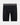 Everyday Active Mens Long Trunk in BLACK. Flat lay front view