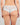 Model wears My Fit Lace Brazilian in OMPHALODES. On body back view