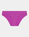Seamless Soft Bikini in RADIANT ORCHID. Flat lay front view