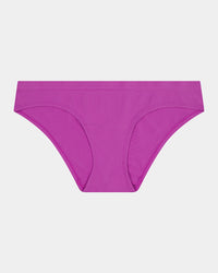 Seamless Soft Bikini in RADIANT ORCHID. Flat lay front view