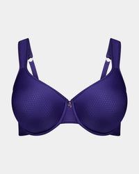 Perfect Lines Contour Bra in BLUE RIBBON. Flat lay front view