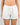 Model wears Boyfriend Boxer in WHITE. On body front view