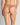 Model wears My Fit Lace Thong in CINNAMON. On body back view