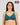 Model wears Comfit Collection Wire Free Bra in RAIN FOREST. On body front view